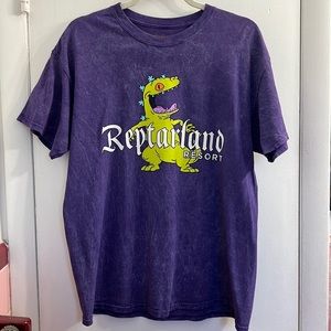 Acid Wash Reptarland Resort Tee